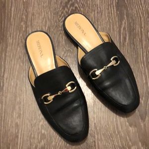 Target Merona Black Mules
